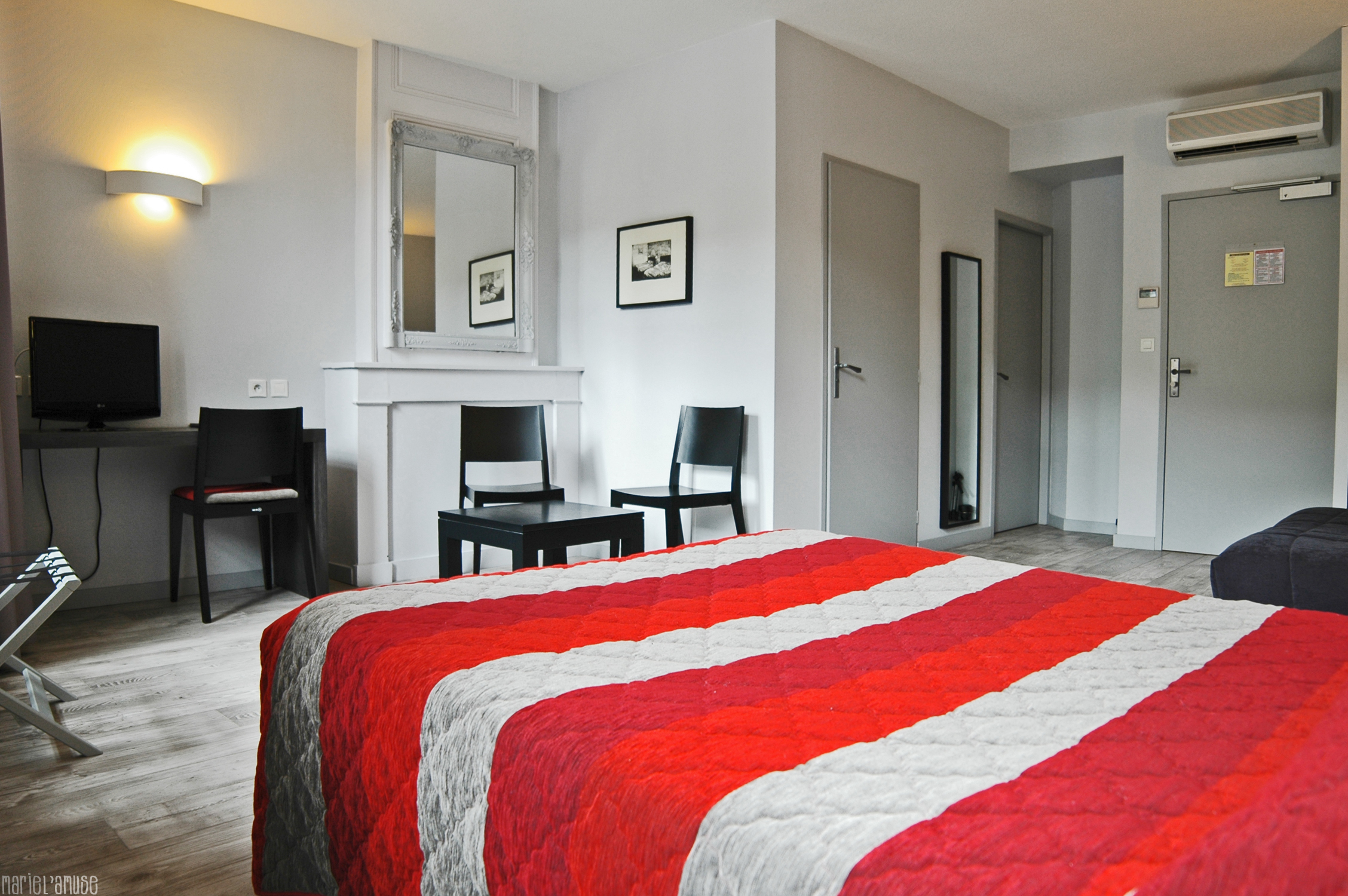 Une chambre de l'hôtel des Deux Forts-Salins les Bains-Jura- Bons plans